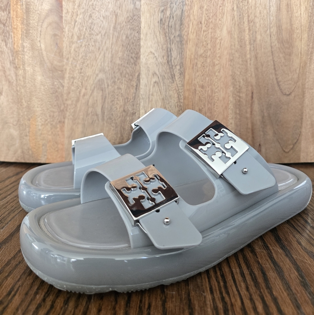 Tory Burch Buckle Bubble Jelly Sandals 9B